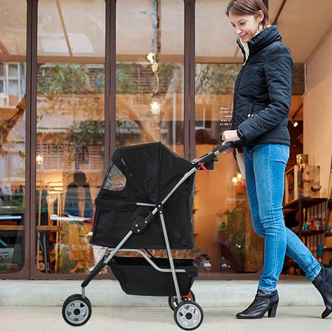 BestPet Cruiser – 3-Wheel Lightweight Pet Stroller