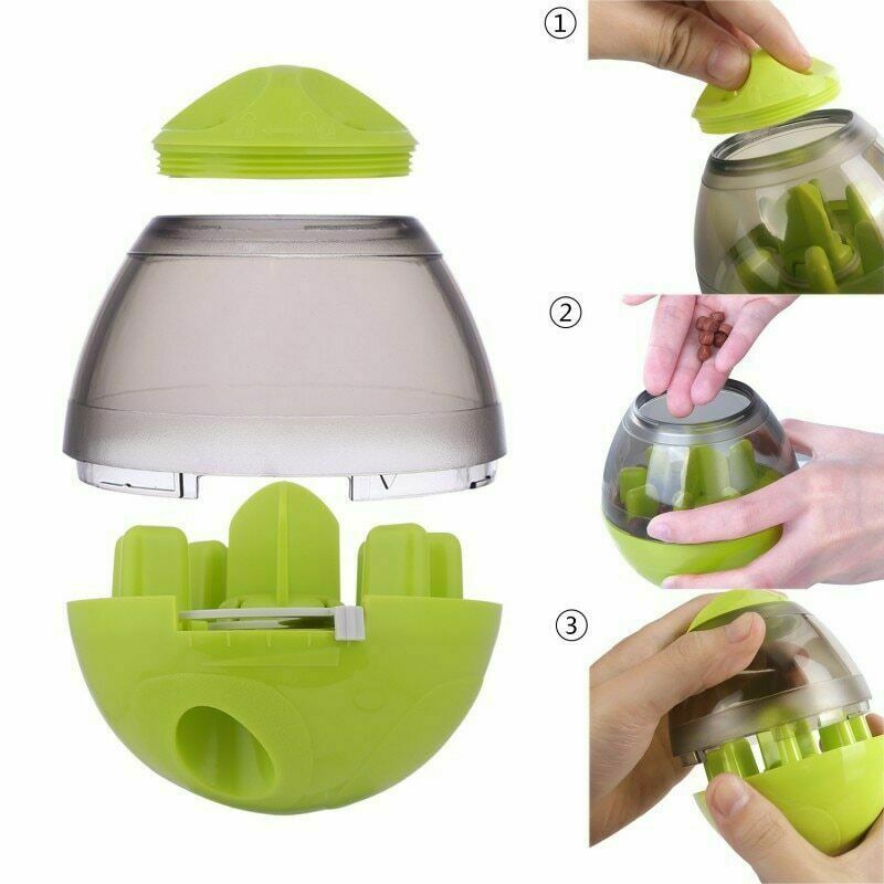 Interactive Dog Food Tumbler – Puzzle Feeder & Dispenser Toy