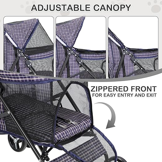 MoNiBloom 4-Wheel Pet Jogger Stroller