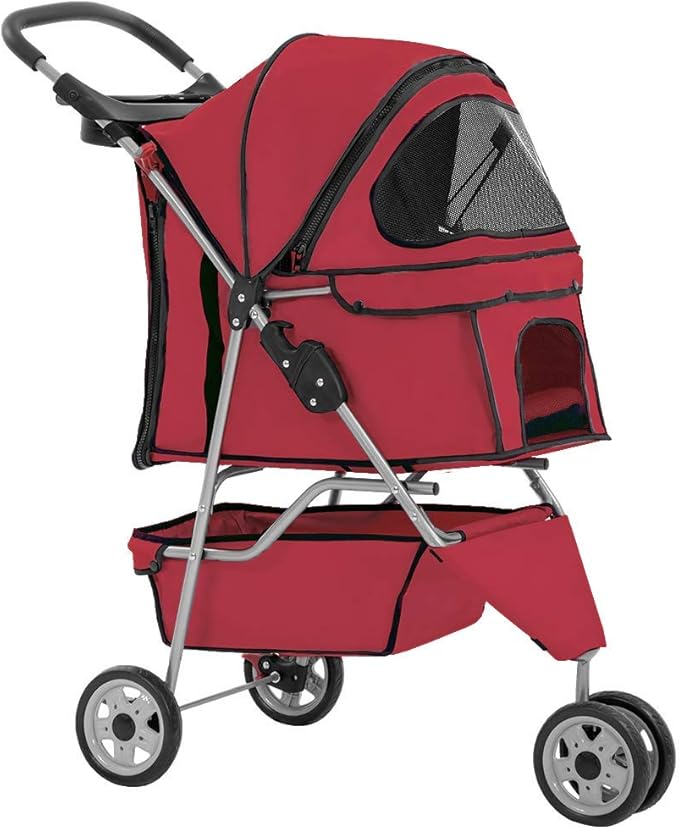 BestPet Cruiser – 3-Wheel Lightweight Pet Stroller