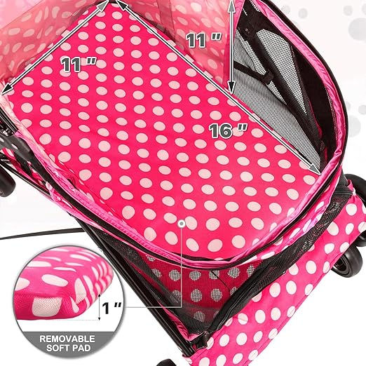 MoNiBloom 4-Wheel Pet Jogger Stroller