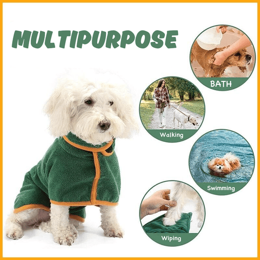 Lightweight Super Absorbent Pet Bathrobe