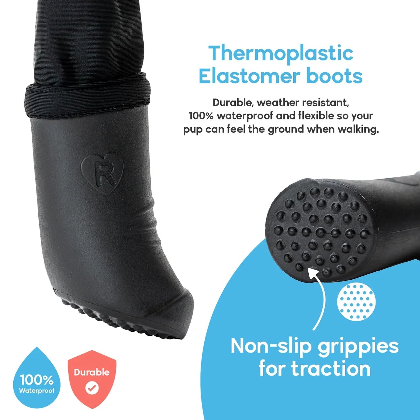 Premium Dog Leggings for Boots | Deluxe Anti-Slip Protective Winter Leg Covers