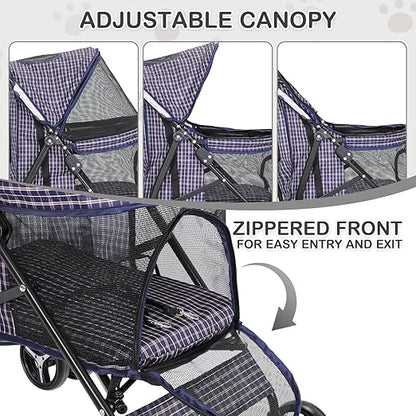 MoNiBloom 4-Wheel Pet Jogger Stroller