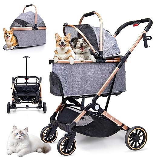360° Rover Cruiser – All-Terrain Dog & Cat Buggy (3in1)