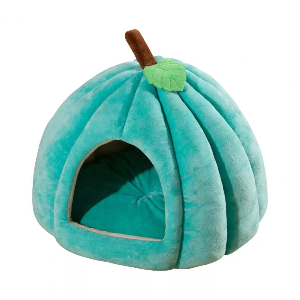 Cozy Pumpkin Pet Bed for Cats