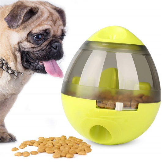 Interactive Dog Food Tumbler – Puzzle Feeder & Dispenser Toy