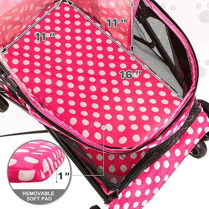 MoNiBloom 4-Wheel Pet Jogger Stroller