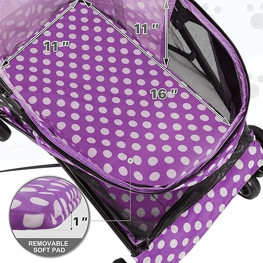 MoNiBloom 4-Wheel Pet Jogger Stroller